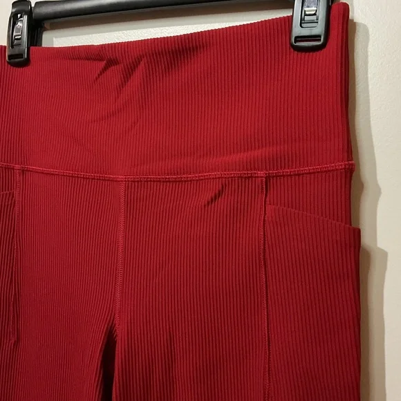 Athleta Salutation Stash Rib Flare Yoga studio Pant Women’s Size M - Picture 2 of 5